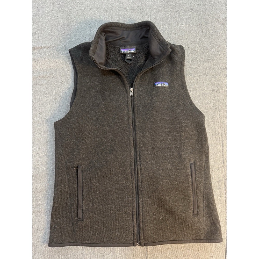Patagonia Better Sweater Vest Womens M Black Full Zip Fleece STY 25886FA15